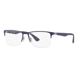  Óculos Grau Masculino Ray Ban Rb 6335 2947 Azul - Original