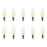  Ampolletas Led Vela 6w E14 2800k 480lm Leooluxurybrand