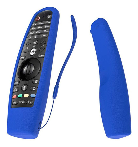 Funda Compatible Con Control Remoto LG Tpu Silicona Azul