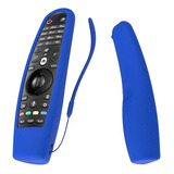 Funda Compatible Con Control Remoto LG Tpu Silicona Azul