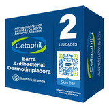 Pack 2 Barra Antibacterial Dermolimpiadora Cetaphil 127g Cu Momento De Aplicación Día/noche Tipo De Piel Seca