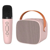 Mini Parlante Karaoke Bluetooth Para Niños Con Micrófono