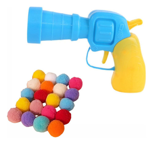 Arma De Brinquedo Animais De Estimação + 20 Bolas De Pelúcia