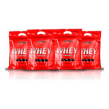 Combo 4x Nutri Whey Isolado 907g Refil - Integral Medica Sabor Cookies