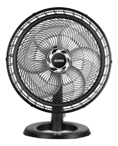 Ventilador De Mesa Arno Vf50 Turbo Preto Com 6 Pás, 50 cm De Diâmetro 220 v