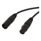 Cable De Audio Balanceado Aes / Ebu, M Xlr / F Xlr, 15 Pies