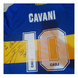 Camiseta Autografiada Original Boca Juniors Cavani