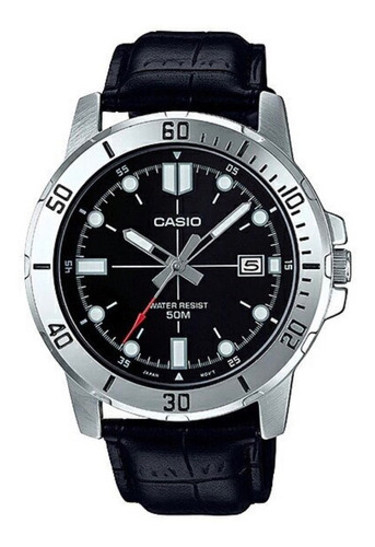 Reloj Casio Mtp-vd01-1ev Hombre Piel Acero Inoxidable 