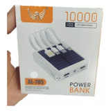 Power Bank Mini Carregador Solar 4 Cabose Lantena10000mah