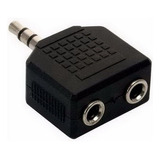 Ficha Adaptador 1 Mini Plug Macho A 2 Miniplug Hembra Cjf