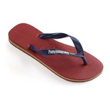 Ojota Havaiana Brasil Logo Rojo Abc Dep