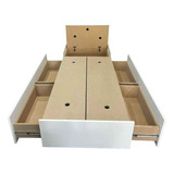 Cama Box P/colchón 100x190 (4 Cajones Y 1 Baulera) -c