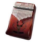 17 Teclas De Caoba Pulgar Piano Mbira Instrumento Musical