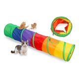 Brinquedo Interativo Para Gatos Pets Túnel Labirinto Colorid Cor Colorido