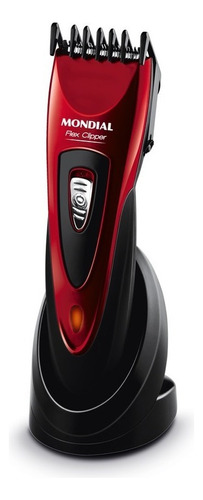 Cortador De Cabelos Flex Clipper Cr-04 Vermelho E Preto Mondial 110v/220v