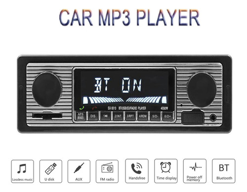 Reproductor De Mp3 Bluetooth Para Coche Radio Estéreo Antigu