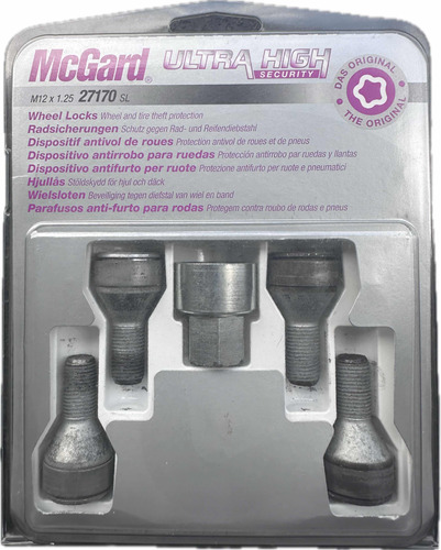 Tuercas Tornillos Antirrobo Mcgard M12 X 1.25 Para Fiat