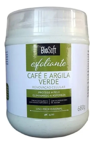  Biosoft Esfoliante Café & Argila Verde 680g
