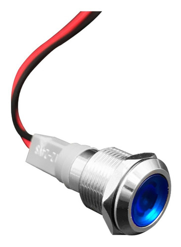 Luz De Cortesia De Embutir Led Azul 12-24v P/embarcações