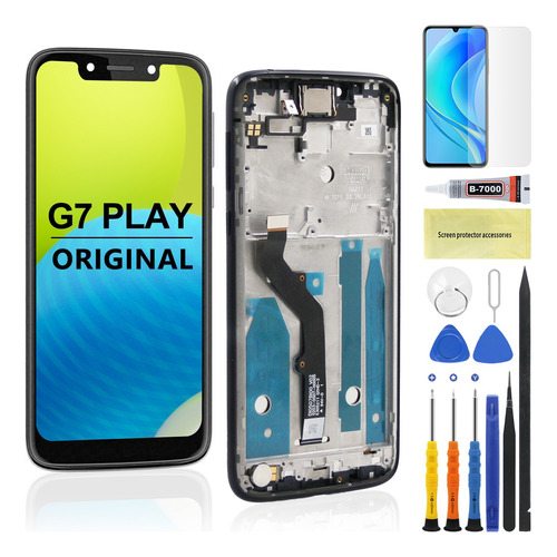 Pantalla Con Marco Para Moto G7 Play Xt1952-4/5 Original