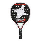 Paleta De Pádel  Starvie Raptor Pro 2020 Color Negro/blanco/rojo