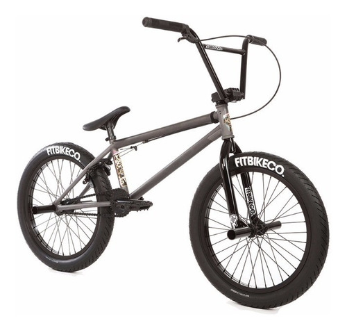 Bicicleta Bmx Fit Str ¡cromo! Street Pro Matte Gris Raw