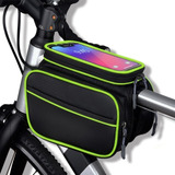 Bolsa Bike Suporte Quadro Bicicleta Porta Celular Ciclismo Cor Verde