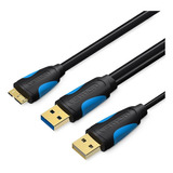 Cable Usb 3.0 A Micro B Y Usb 1m Pc Disco Rigido Vention