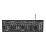 Teclado Office Preto Iluminado Multilaser - Tc218