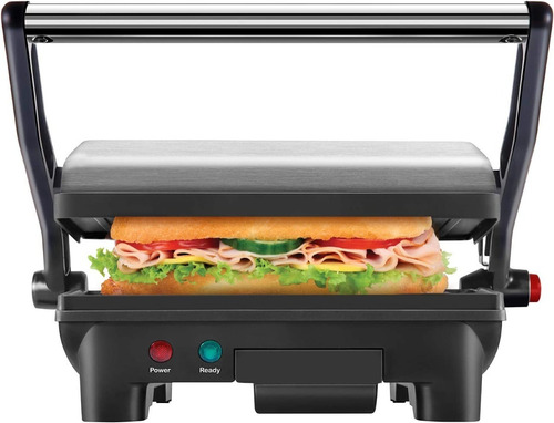 Chefman Parrilla, Prensa Panini Grill Y Gourmet Sandwich Color Plateado