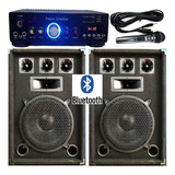 Combo Karaoke 2 Bafles+consola Potenciada Usb/bluetooth/1mic