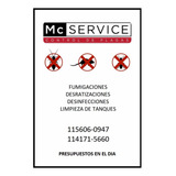 Fumigaciones, Control De Plagas Y Limpieza De Tanques.