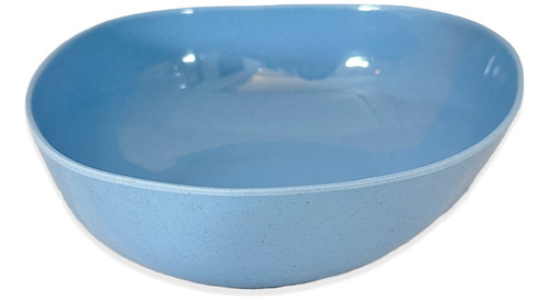 Set X2 Ensaladera Grande Melamina Azul Resistente Cocina