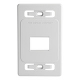 Placa De Pared Modular Max, De 2 Salidas, Color Blanco,