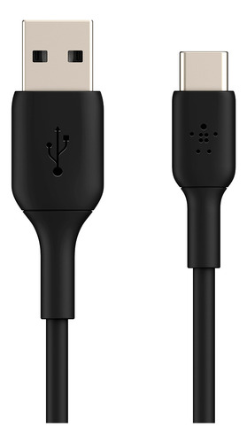Cable Usb Tipo C 3 Metros 2.1a Carga Y Datos Color Negro