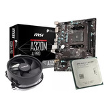 Kit Placa Mae Msi + Processador Amd Athlon X4 950 E  Cooler