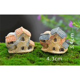 1 Casa Pedra Miniatura Terrários Mini Jardim Casinhas 4,3 Cm