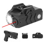 Lanterna Pistola Potente 800 Lumens Com Laser Recarregável