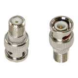 Adaptador Conector Bnc Macho A Rf F Hembra Svp520 X 10u Htec