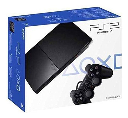 Sony Playstation 2 Slim C/ 2 Controles , Cabos E Memory Card