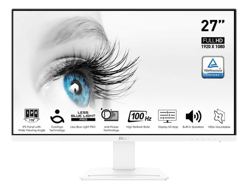 Msi Pro Mp273aw, 27 Monitores, 1920 X 1080 (fhd), Ips, 100 H