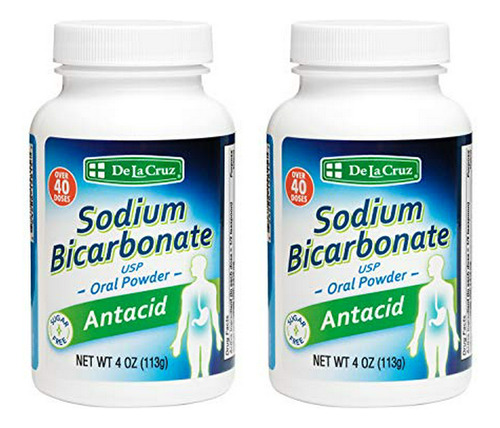 Bicarbonato De Sodio Puro - 100% Natural - 4oz (2 Botellas)