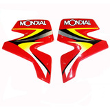 Kit Cachas Protector Deflector Tanque Mondial Td 200 K Rojo