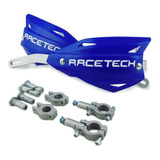 Protector Mano Racetech Vertigo Aluminio Moto Azul Universal