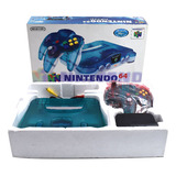 Consola Nintendo 64 Azulblanco Clear En Caja Con 2 Controles