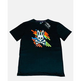 Lote De 3 Playeras Psycho Bunny Para Caballero Cuello Redond