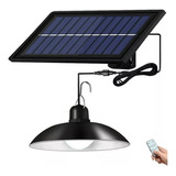 Lampara Solar Colgante 120w Plafon + Panel Solar + Control