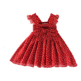 B Vestido De Verano Con Lazo Para Niñas, Estilo Occidental,