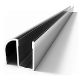 Perfil De Aluminio Para Mampara De Baño 10mm 3 Metros Negro