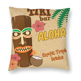Tiki Bar Decorative Throw Pillow Covers Aloha Fundas De...